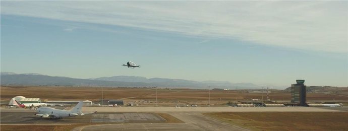 Pruebas realizadas en el Aeropuerto de Lleida-Alguaire.