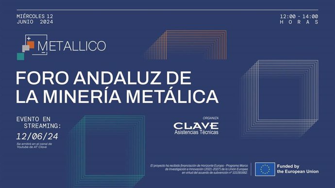 Cartel del Foro Andaluz de la Minería Metálica.