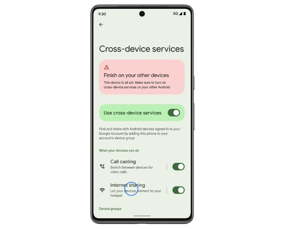Función de Android para compartir Internet entre dispositivos compatibles