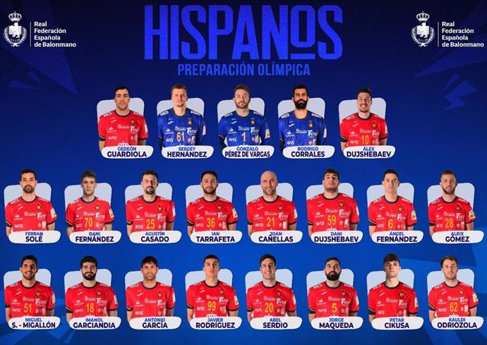 Convocatoria de los Hispanos para la preparación olímpica de cara a París 2024