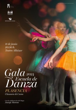 Cartel de la gala de clausura de la Escuela de Danza de Plasencia