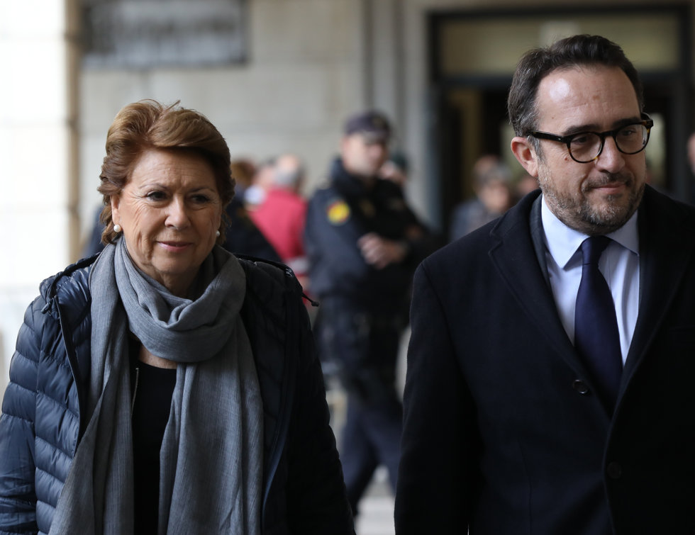 El ex Consejera de Economía y Hacienda de la Junta de Andalucía, Magdalena Álvarez, llegando al juicio del caso ERE a 19 de noviembre del 2019