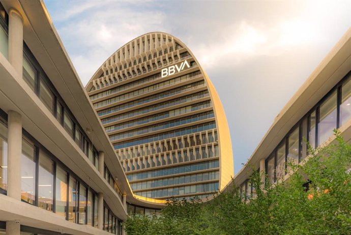 Archivo - Ciudad BBVA en Madrid. 