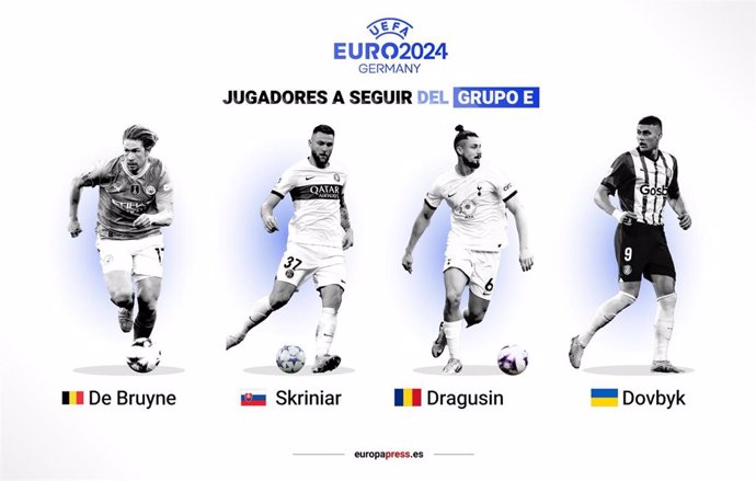 Jugadores a seguir del Grupo E de la Eurocopa 2024.