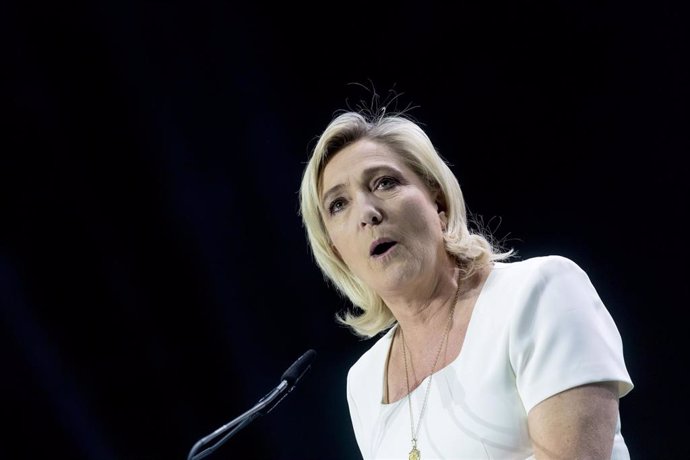 La diputada de la Asamblea Nacional de Francia y candidata a la Presidencia de la República, Marine Le Pen.
