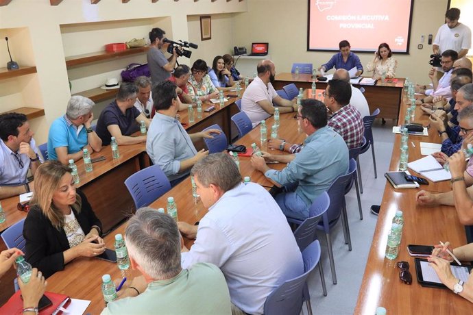 Reunión de la Ejecutiva Provincialdel PSOE  tras el 9J