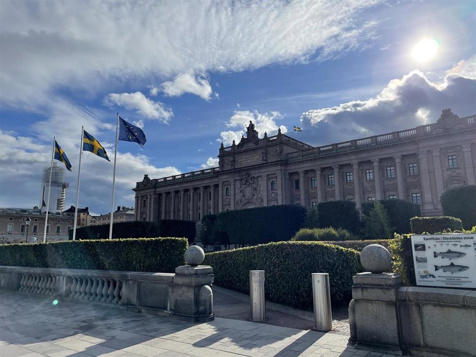 Archivo - Sede del Parlamento de Suecia