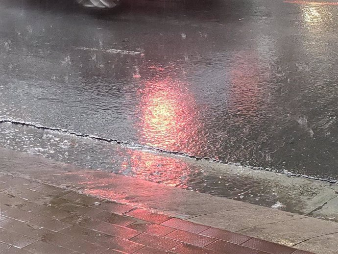 Tormenta en Logroño