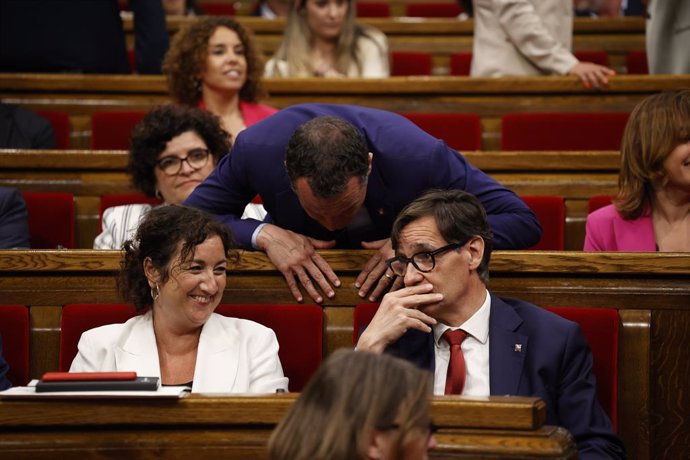 El líder del PSC, Salvador Illa, durant el ple de constitució de la XV legislatura del Parlament de Catalunya, a 10 de juny de 2024