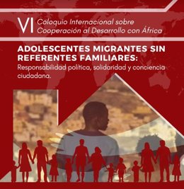 Cartel sobre el coloquio de adolescentes migrantes