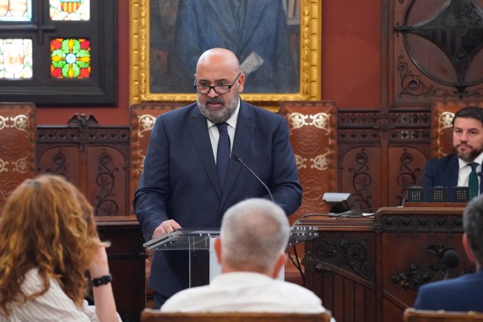 El alcalde de Palma, Jaime Martínez, durante el pleno del Debate de la Ciudad.