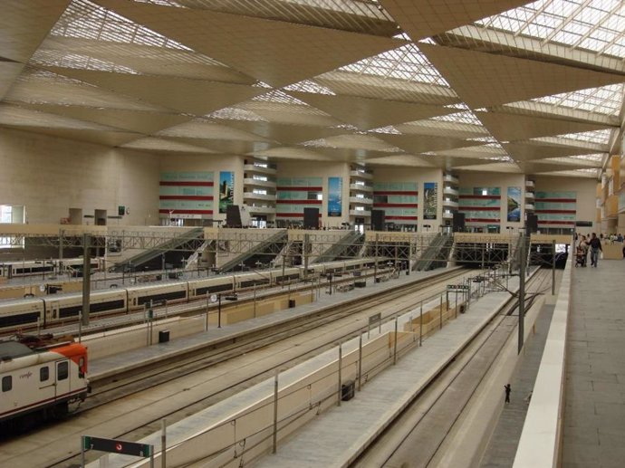 Imagen del interior de la Estación Delicias de Zaragoza