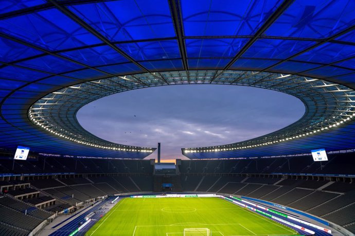 Archivo - General inside view during the German championship Bundesliga football match between Hertha BSC and SV Werder Bremen on January 23, 2021 at Olympiastadion in Berlin, Germany - Photo Frank Peters / Witters / firo Sportphoto / DPPI