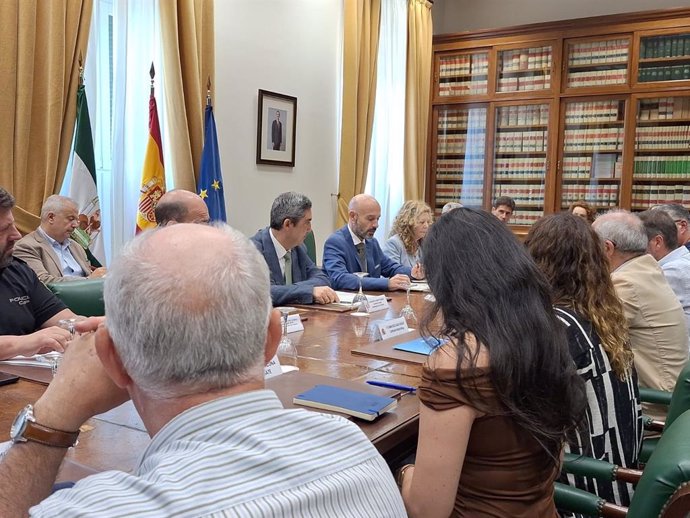 El subdelegado del Gobierno en Málaga, Javier Salas, ha presidido este martes la reunión de coordinación con los responsables de todos los organismos implicados en este dispositivo especial.