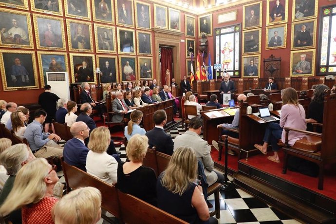 El alcalde de Palma, Jaime Martínez, durante el pleno del Debate de la Ciudad.