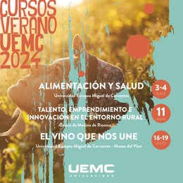 Cartel de los Cursos de Verano de la UEMC.