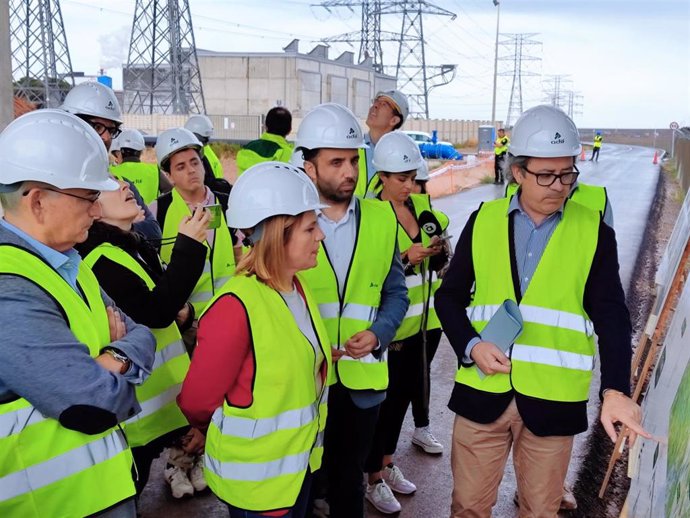 Visita de la delegada a las obras de acceso ferroviario al Puerto de Sagunto y su conexión con el Corredor Mediterráneo