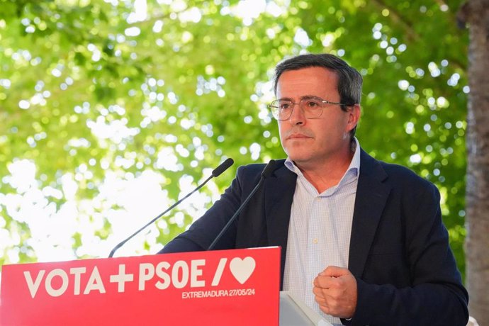 Miguel Ángel Gallardo, secretario regional del PSOE en Extremadura