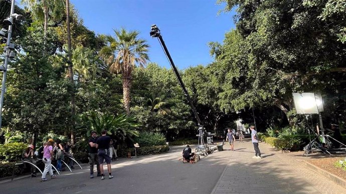 Rodaje en el Parque García Sanabria