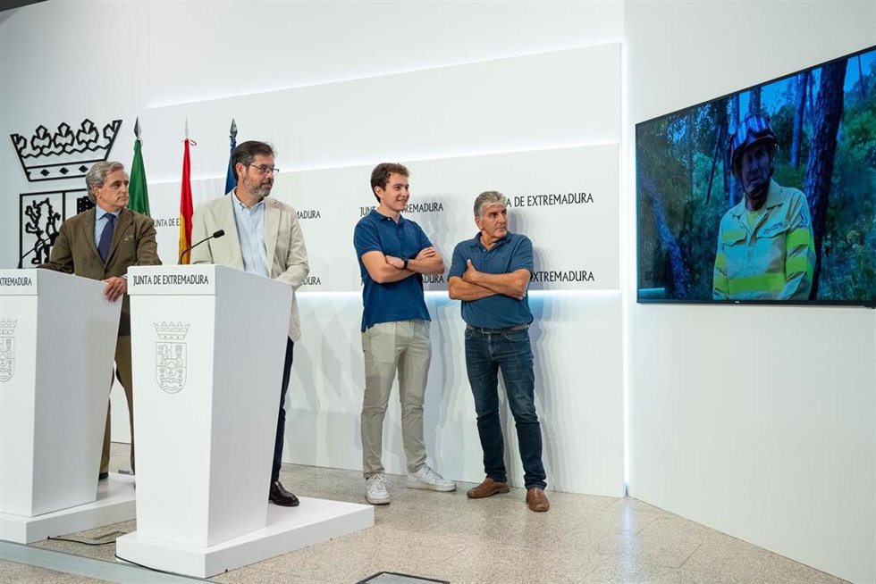 El consejero de Gestión Forestal y Mundo Rural, Ignacio Higuero, en la rueda de prensa de presentación de la campaña de prevención de incendios forestales en la región