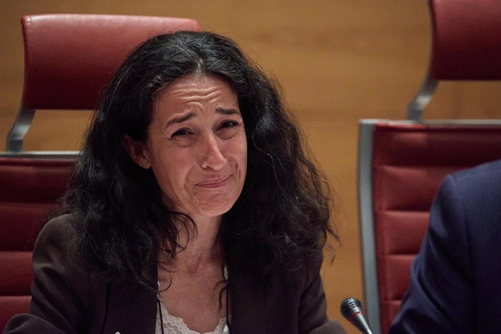 La madre de Gabriel Cruz, Patricia Ramírez, comparece ante la Comisión de Interior en el Senado, a 11 de junio de 2024, en Madrid (España). La madre del niño Gabriel Cruz que fue asesinado por la entonces pareja de su padre, Ana Julia Quezada, comparec