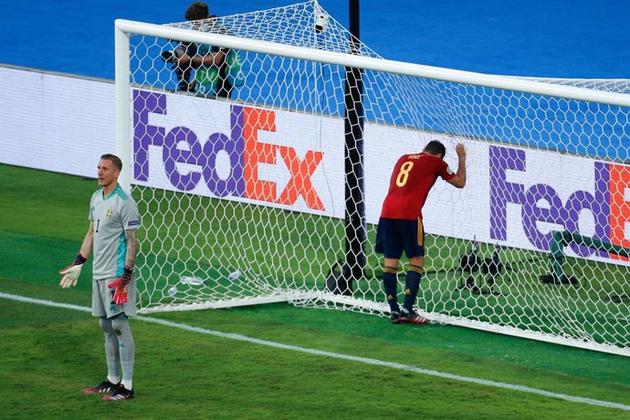 Archivo - Jorge Resurreccion "Koke" of Spain laments during the UEFA EURO 2020 Group E football match between Spain and Sweden at La Cartuja stadium on June 14, 2021 in Seville, Spain.