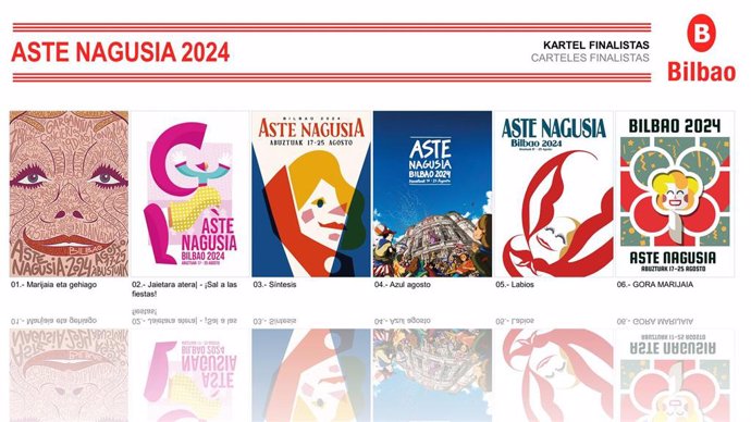 Finalistas del Concurso de Carteles Aste Nagusia 2024