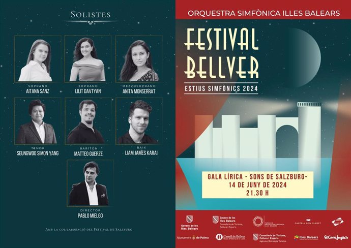 La Orquesta Sinfónica de Baleares comienza esta semana el Festival Bellver 2024 con una Gala Lírica