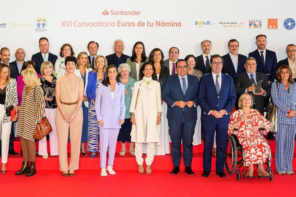 Acto de entrega de premios de la Convocatoria 'Euros de tu Nómina' del Banco Santander.