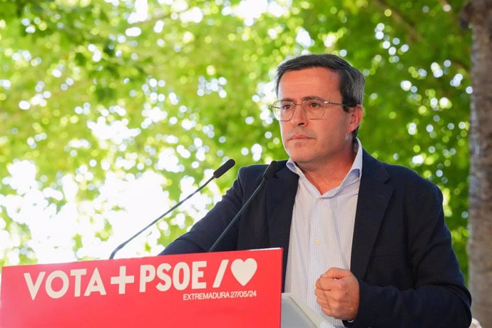 Miguel Ángel Gallardo, secretario regional del PSOE en Extremadura, en una imagen de archivo