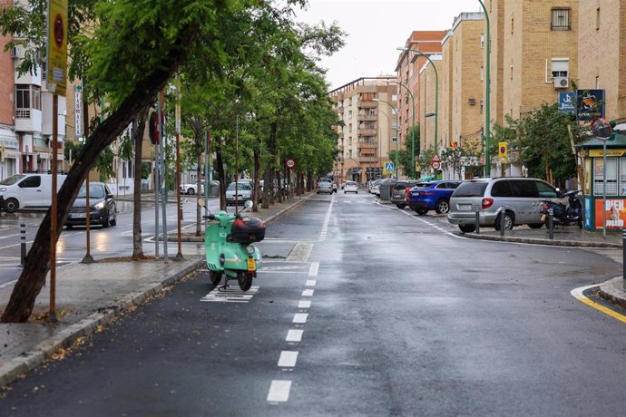 Obras de repavimentación de la calle Tharsis