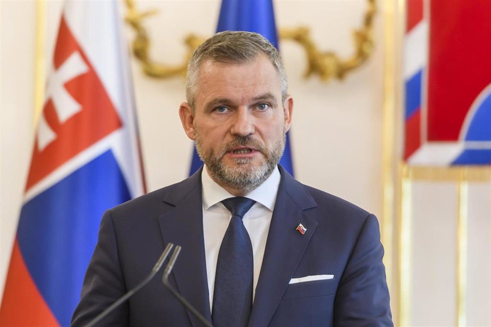 16 May 2024, Slovakia, Bratislava: The newly elected president of the Slovak Republic Peter Pellegrini speaks during a press conference on the Shot attack of Slovak Prime Minister Robert Fico in Bratislava. Fico was shot after a government meeting in Ha
