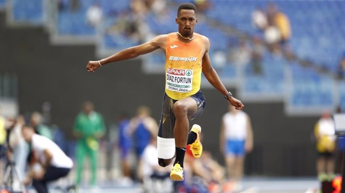 Jordan Díaz en el Europeo de atletismo
