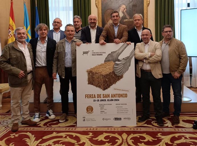 Presentación de la Feria de San Antonio, en el Ayuntamiento de Gijón.