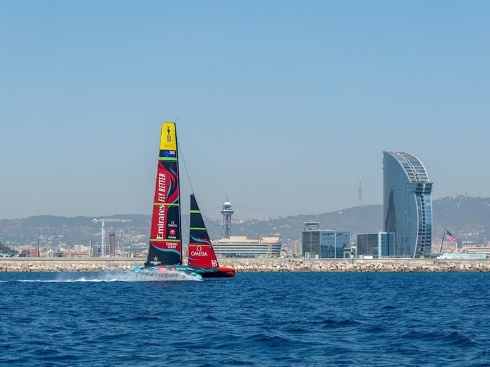 Una regata al litoral de Barcelona