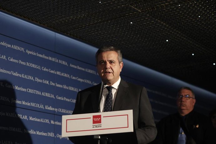 Archivo - El consejero de Vivienda, Transportes e Infraestructuras de la Comunidad de Madrid, Jorge Rodrigo Domínguez