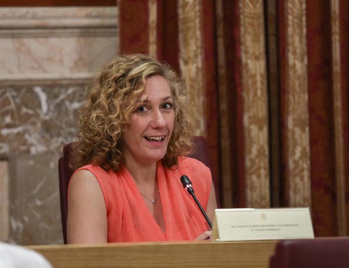 Archivo - La concejal de la confluencia Podemos-IU, Susana Hornillo. Imagen de archivo.