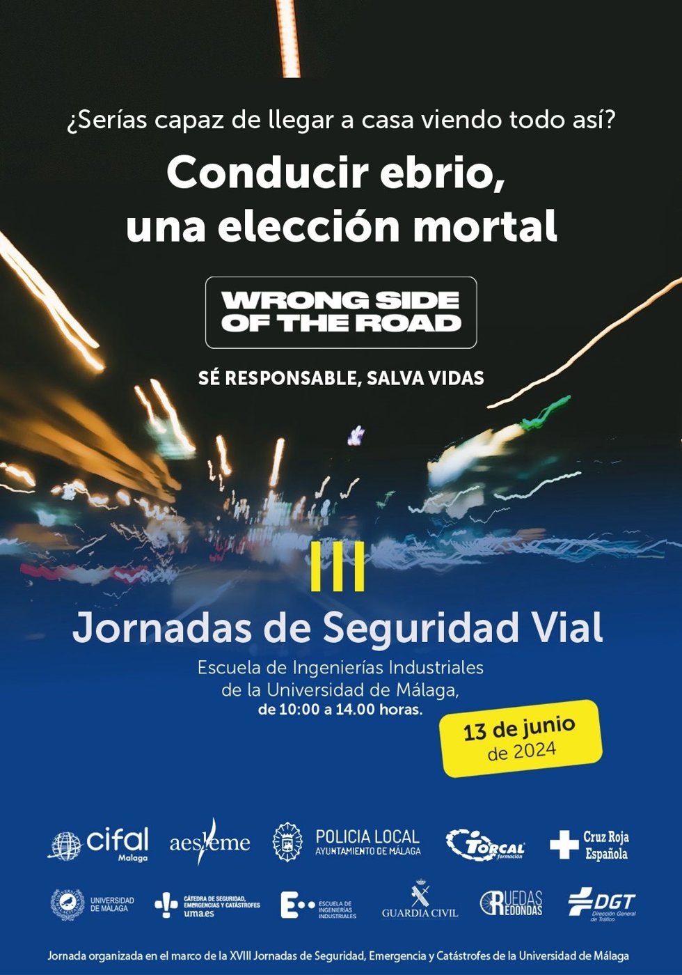 Cartel de la jornada que se celebra en la Escuela de Ingeniería de la Universidad de Málaga este jueves 13 de junio.