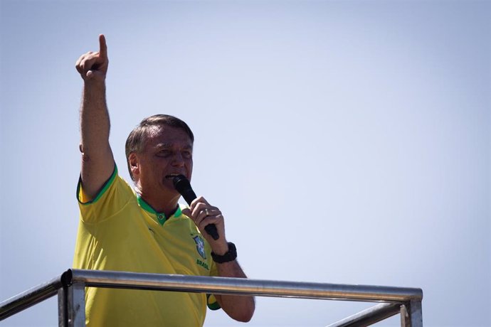 Archivo - El expresidente de Brasil Jair Bolsonaro