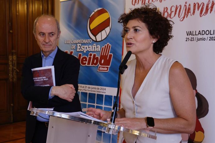 Mayte Martínez, durante la presentación de los campeonatos.
