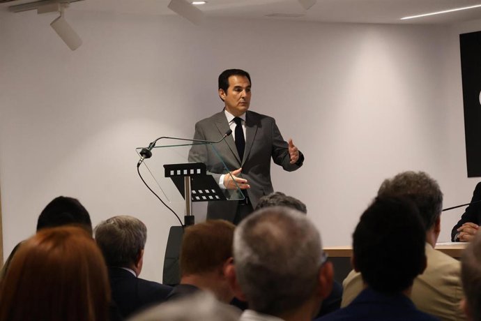 El consejero de Justicia, Administración Local y Función Pública, José Antonio Nieto, este miércoles en Huelva.