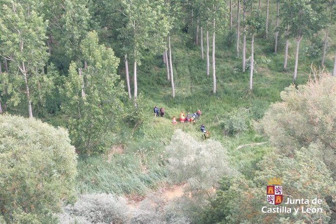 Zona del rescate en Burgos