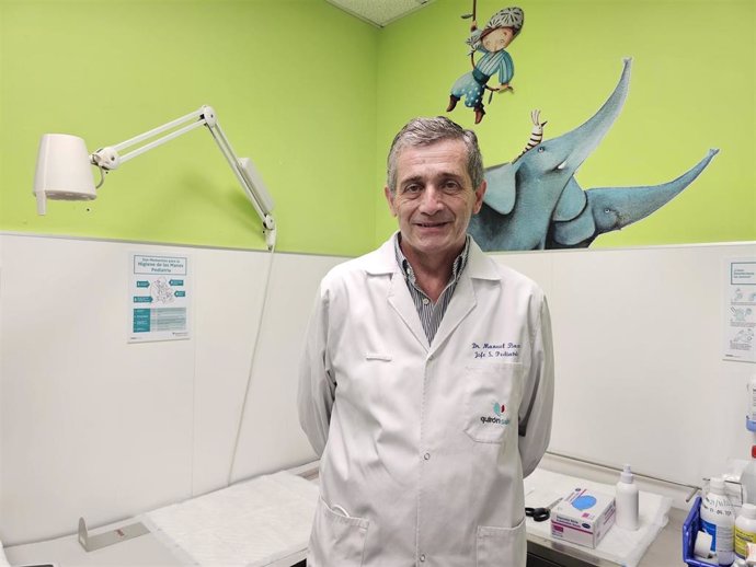 El doctor Manuel Baca, director del Encuentro, del Grupo Pediátrico Uncibay y jefe del Servicio de Pediatría y Neonatología del Hospital Quirónsalud Málaga