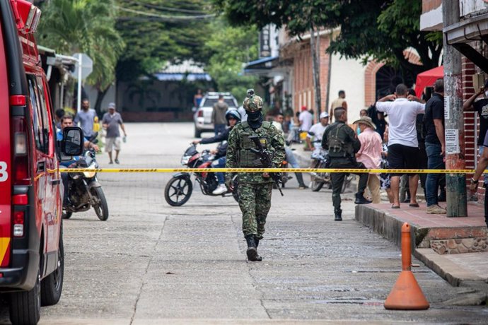 Archivo - Fuerzas de seguridad colombianas (archivo).