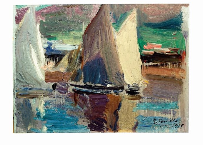 Obra 'Las velas' de Joaquín Sorolla