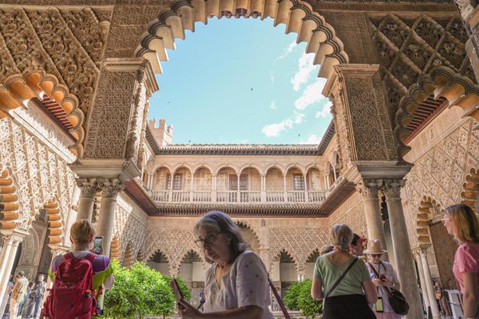 Archivo - Imagen de recurso del Patio de las Doncellas del Real Alcázar de Sevilla