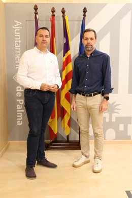 Los regidores del grupo municipal PSIB-PSOE del Ayuntamiento de Palma, Xisco Dalmau y Xisco Ducrós.