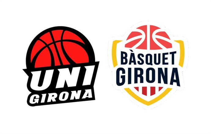 Los escudos de Uni Girona y Bàsquet Girona.