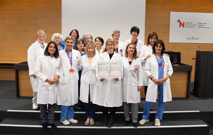 Integrantes del equipo profesional de la Central de Esterilización del HUN.