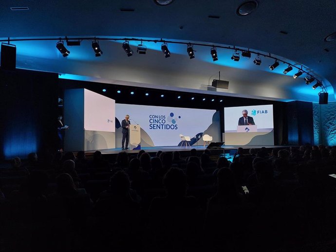 El presidente de la Federación Española de Industrias de Alimentación y Bebidas (FIAB), Ignacio Silva, en la inauguración de Food&Drink Summit